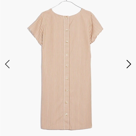 Madewell Button-Back Easy Dress in Stripe - Picture 9 of 10